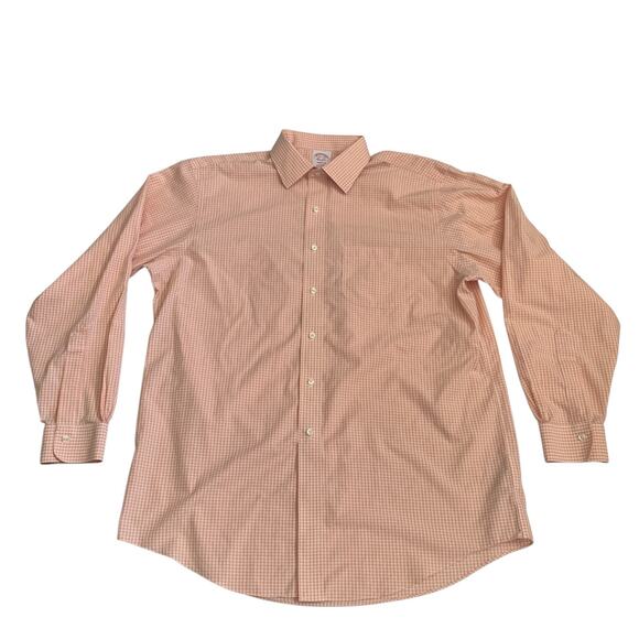 Brooks Brothers 1818 Madison Men's Size 16.5-35 Non Iron Button Up Check Shirt - Picture 15 of 16